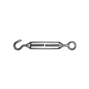 Stainless steel eye and hook turnbuckle M4